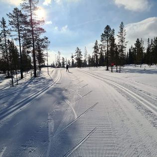 Längdskidträning i Funäsfjällen